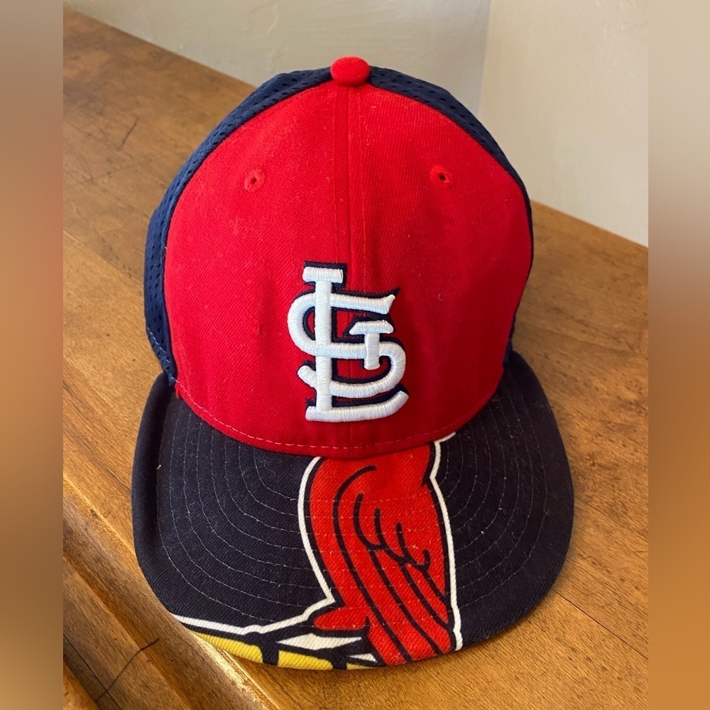 New Era 59 Fifty St Louis Cardinals Hat Cap Fitted Sz 7 1/4